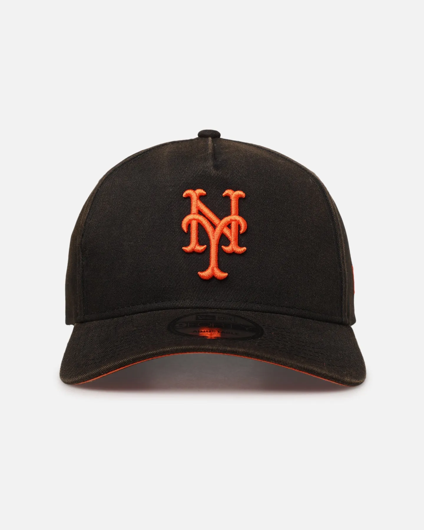 New Era New York Mets 'Sunbleached' 9FORTY A-Frame Snapback Washed Black