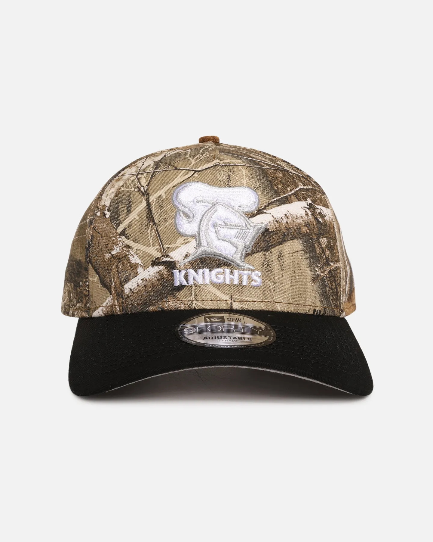 New Era Newcastle Knights 'NRL Real Tree' 9FORTY A-Frame Snapback Real Tree Camo