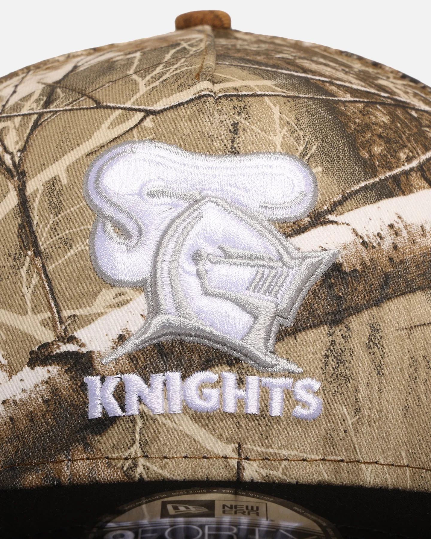 New Era Newcastle Knights 'NRL Real Tree' 9FORTY A-Frame Snapback Real Tree Camo