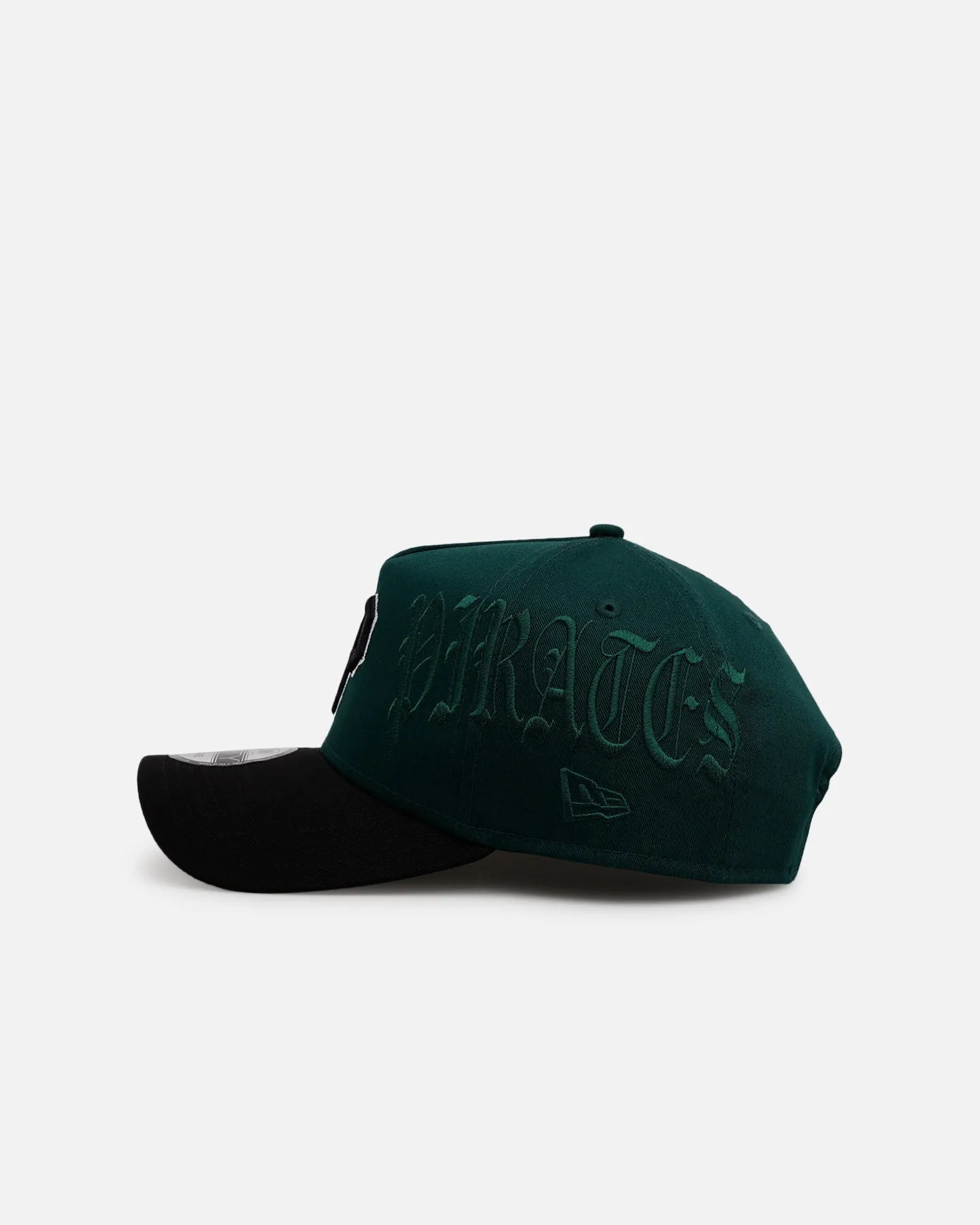 New Era Pittsburgh Pirates 'Gothic Script Two Tone' 9FORTY A-Frame Snapback Dark Green/Black
