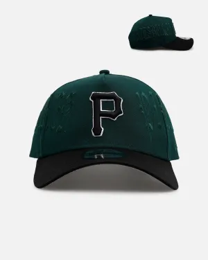 New Era Pittsburgh Pirates 'Gothic Script Two Tone' 9FORTY A-Frame Snapback Dark Green/Black