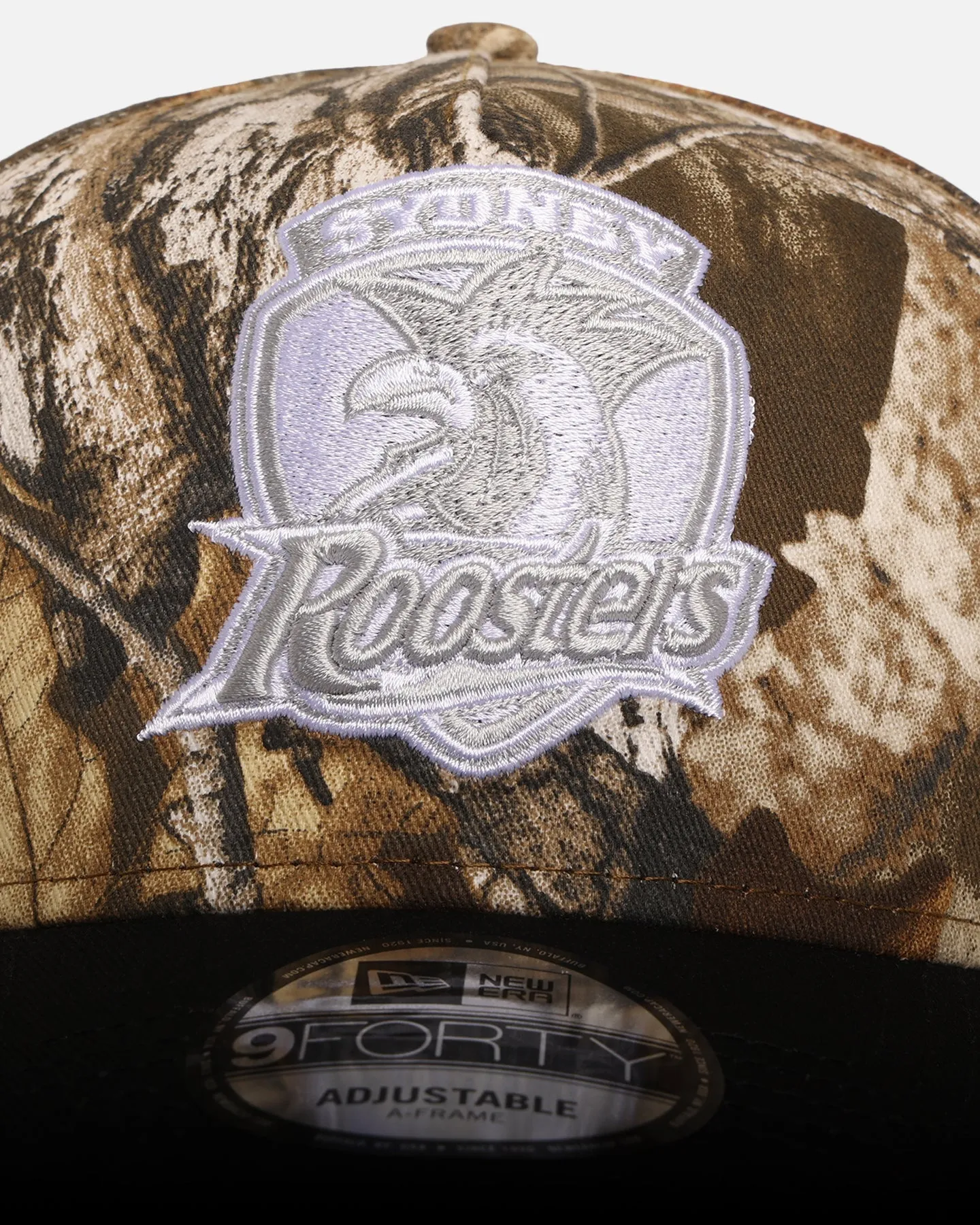 New Era Sydney Roosters 'NRL Real Tree' 9FORTY A-Frame Snapback Real Tree Camo