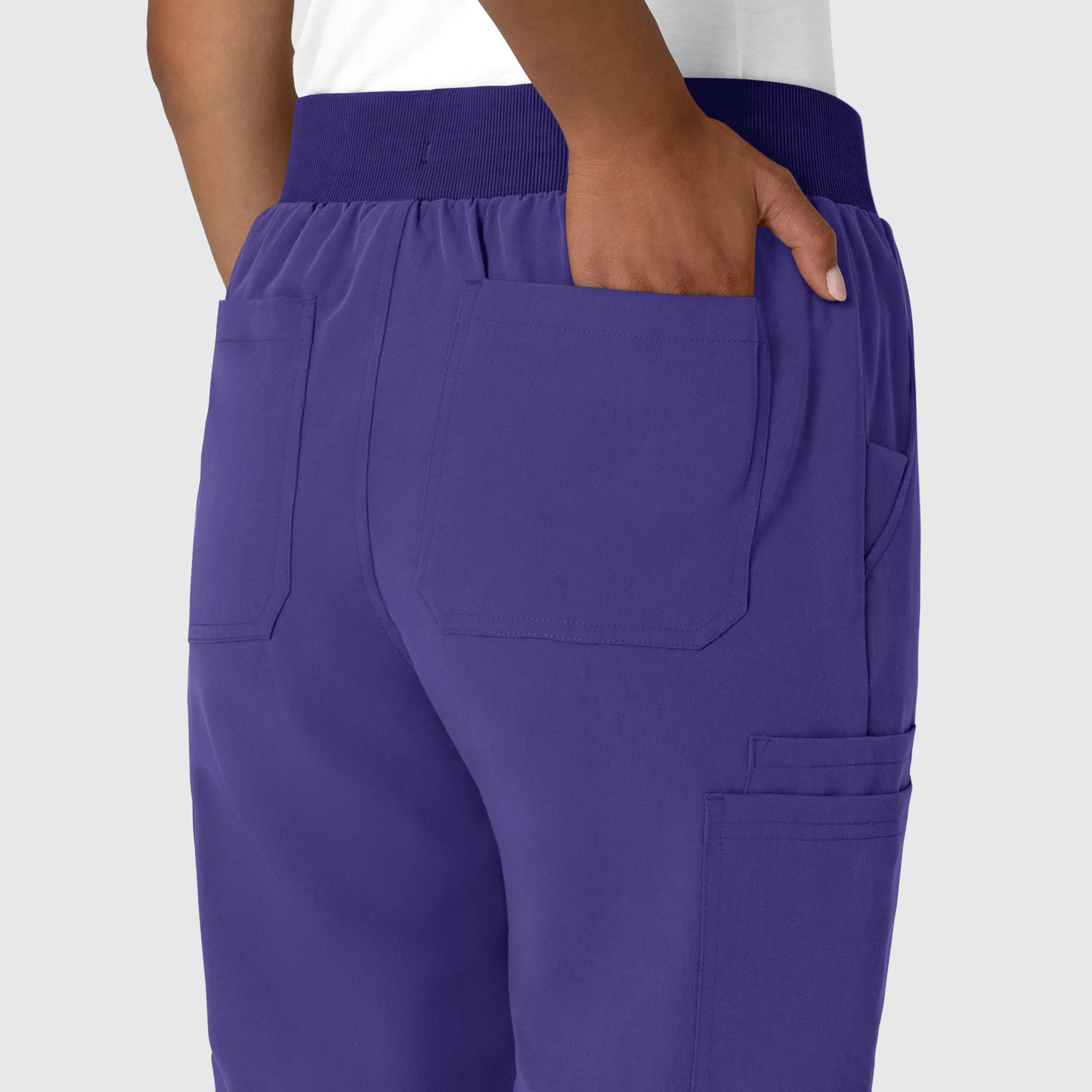 Nova Women's Jogger Utility Scrub Pant - Grape