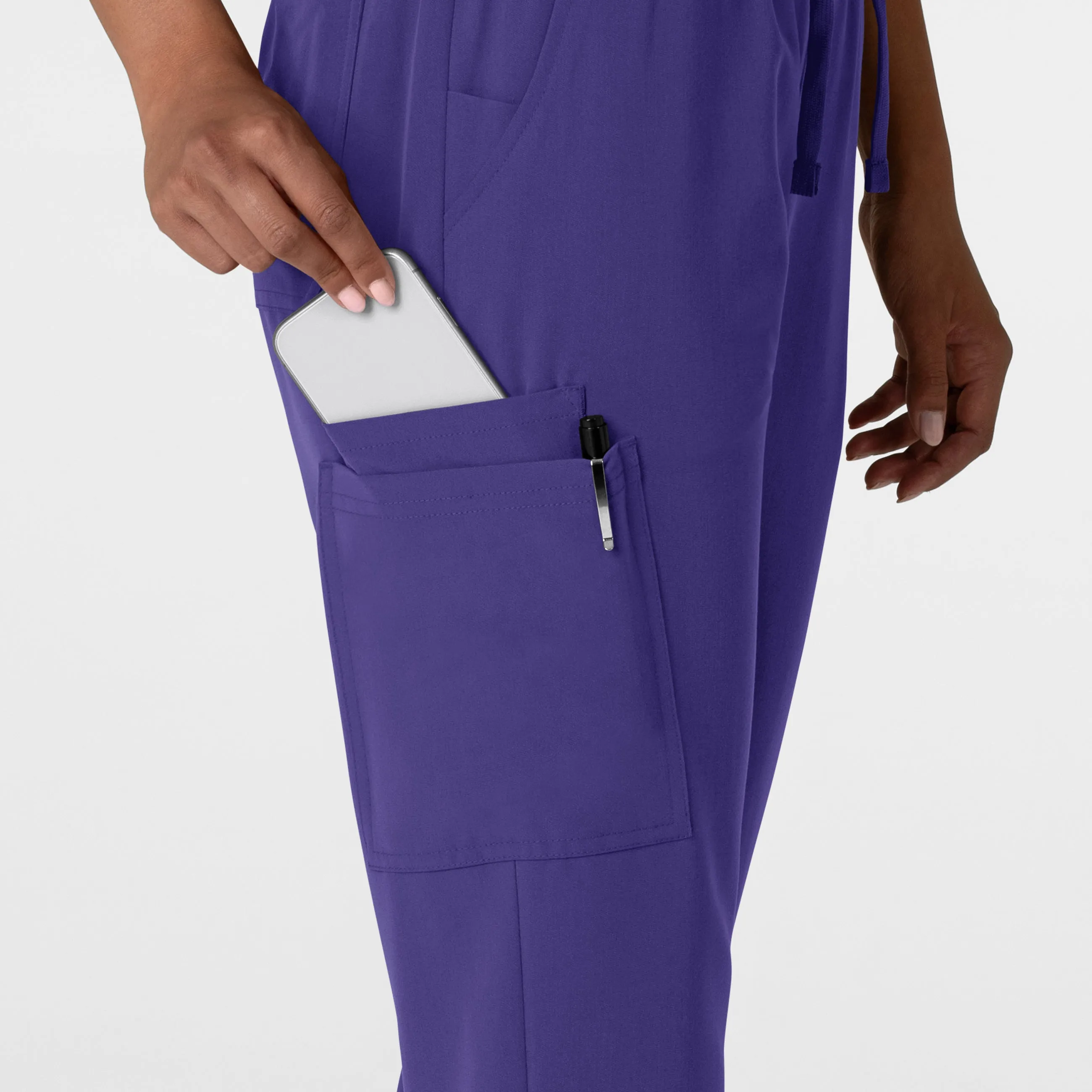 Nova Women's Jogger Utility Scrub Pant - Grape