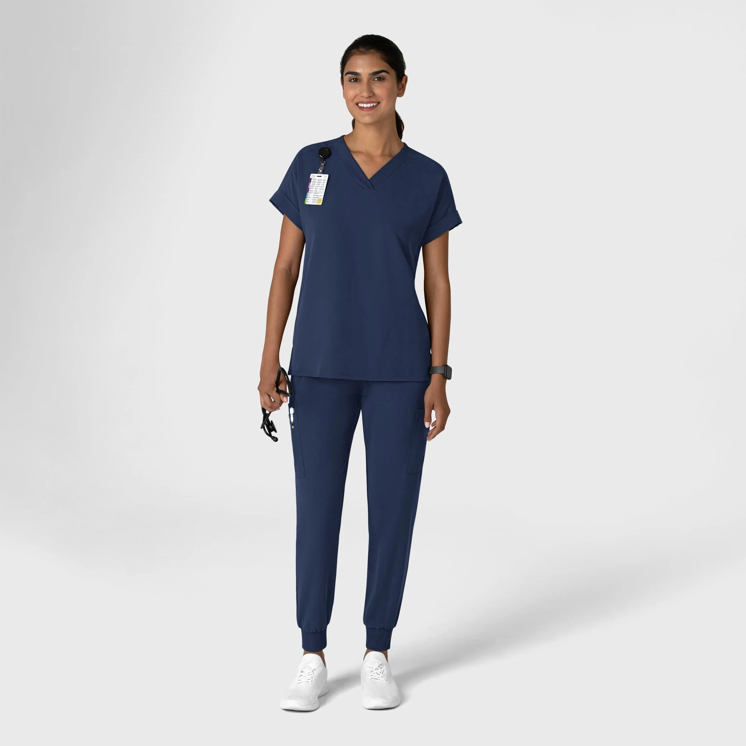 Nova Women's Jogger Utility Scrub Pant - Navy