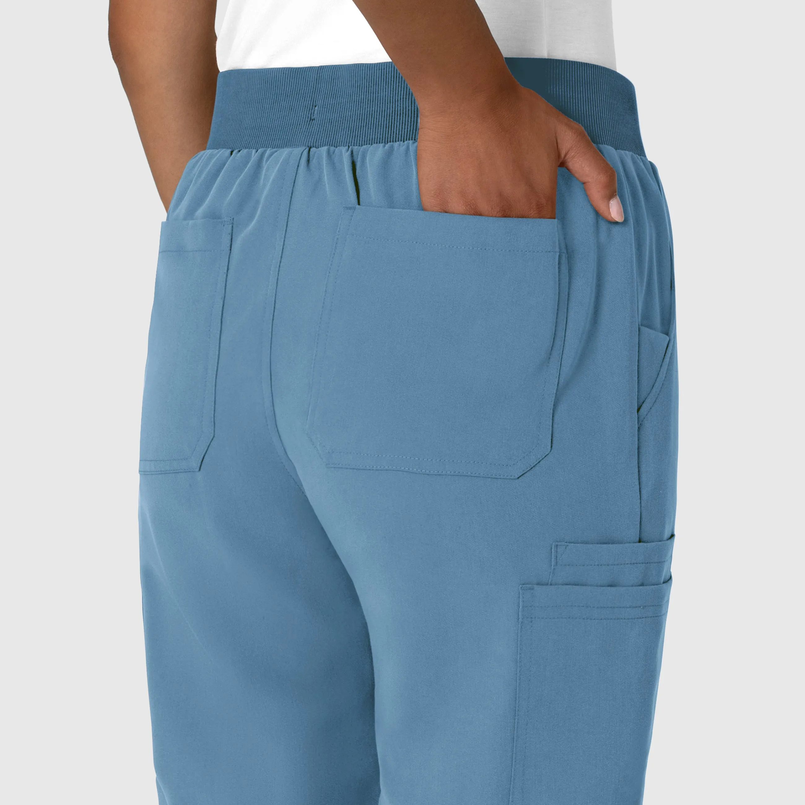Nova Women's Jogger Utility Scrub Pant - Pacific Blue