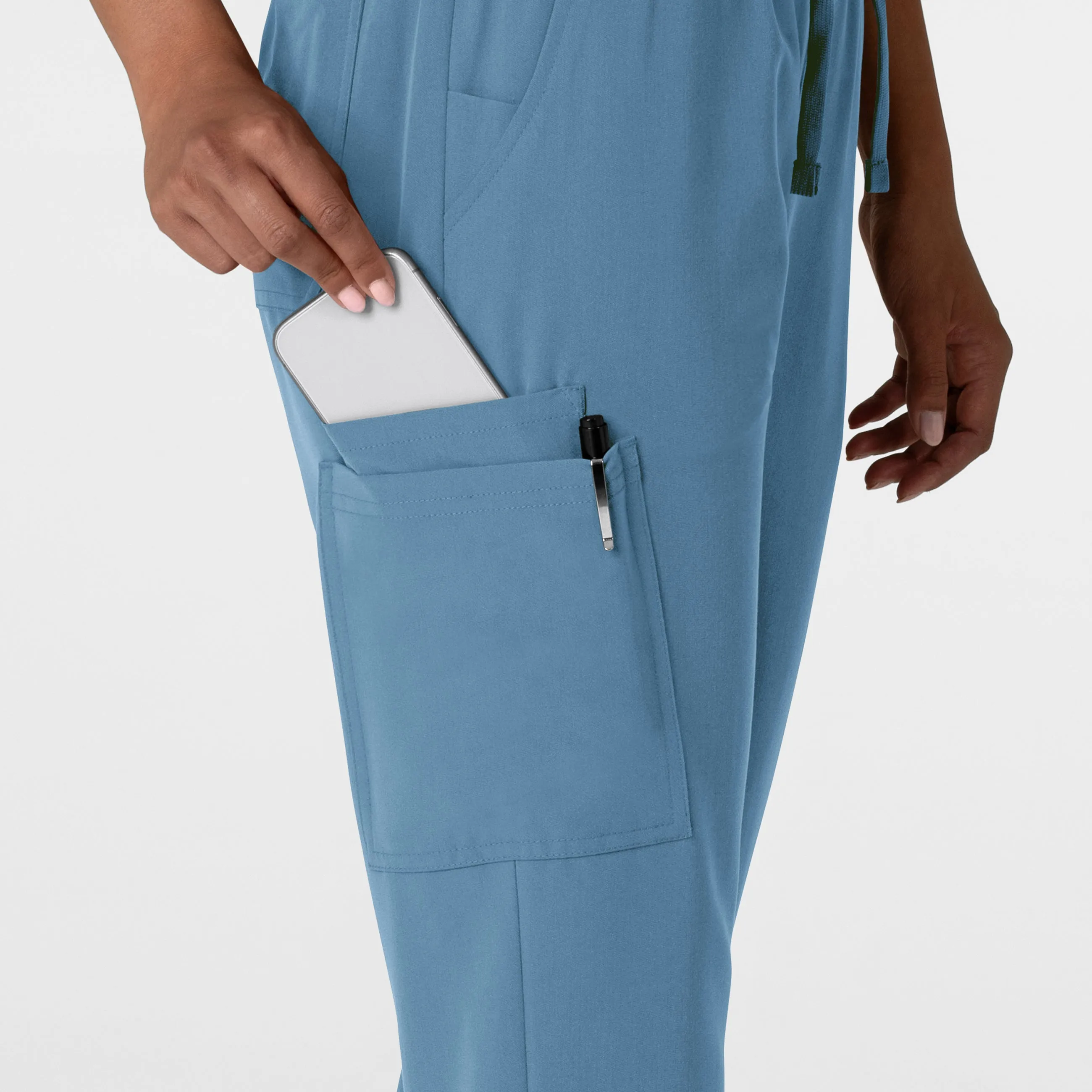 Nova Women's Jogger Utility Scrub Pant - Pacific Blue