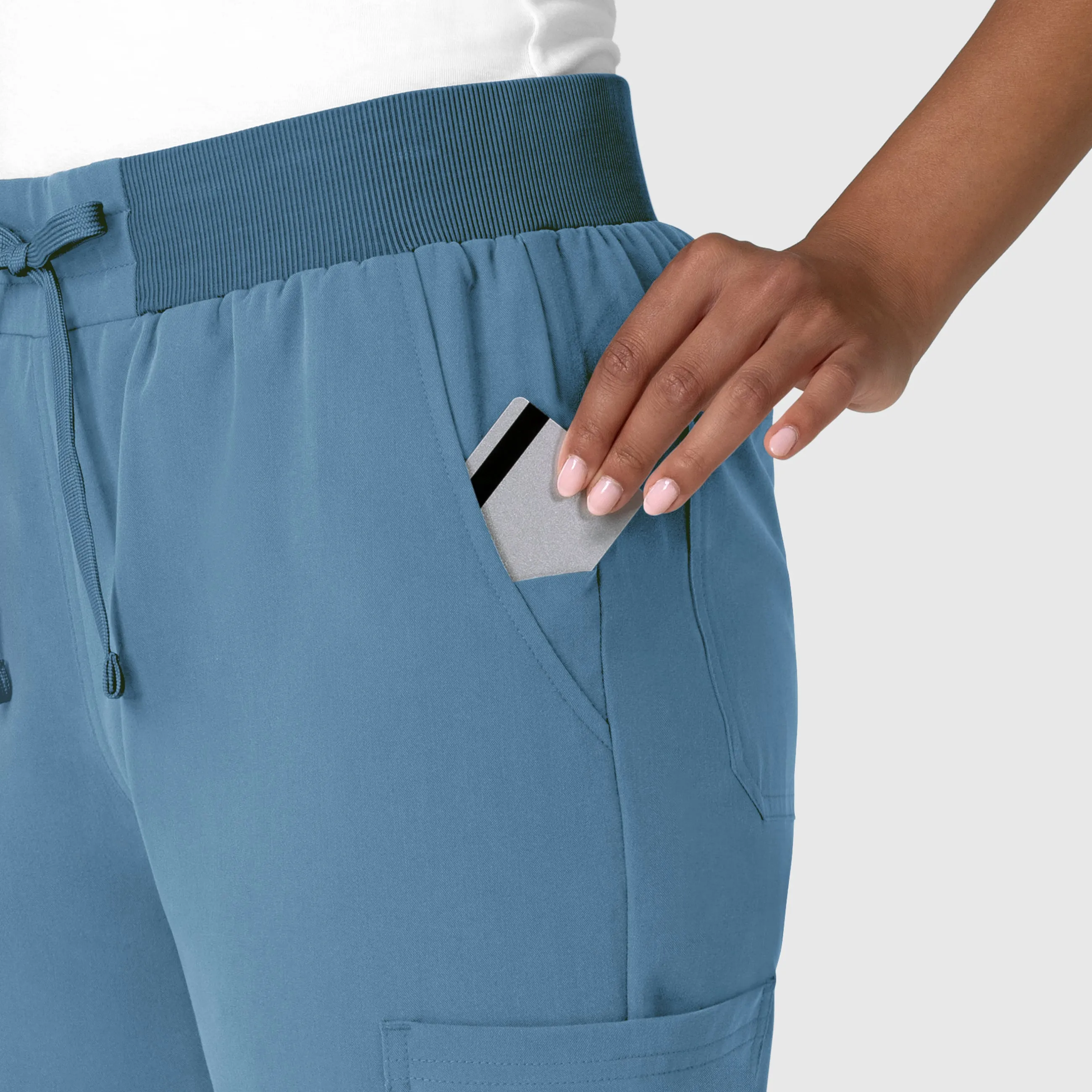 Nova Women's Jogger Utility Scrub Pant - Pacific Blue