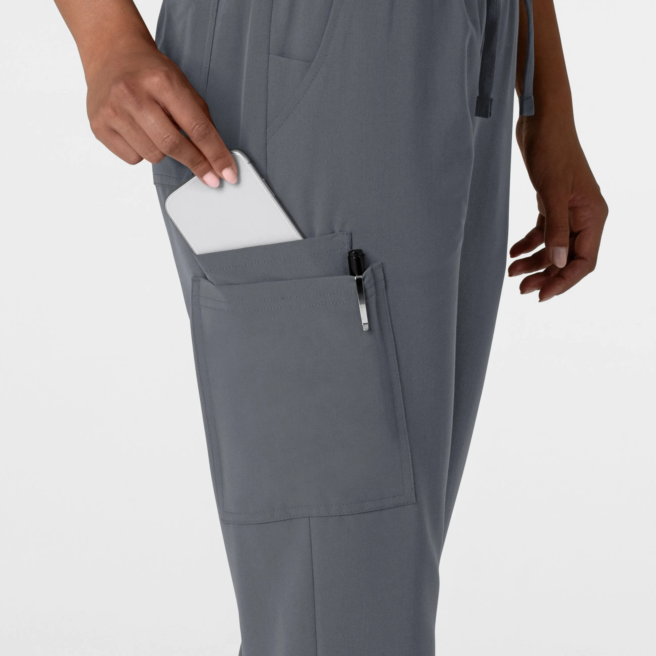 Nova Women's Jogger Utility Scrub Pant - Pewter