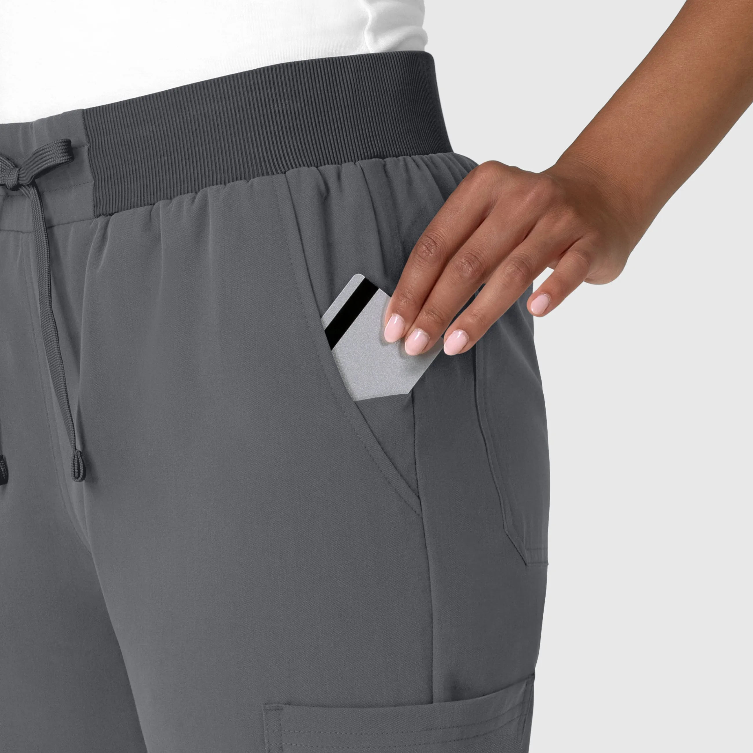 Nova Women's Jogger Utility Scrub Pant - Pewter