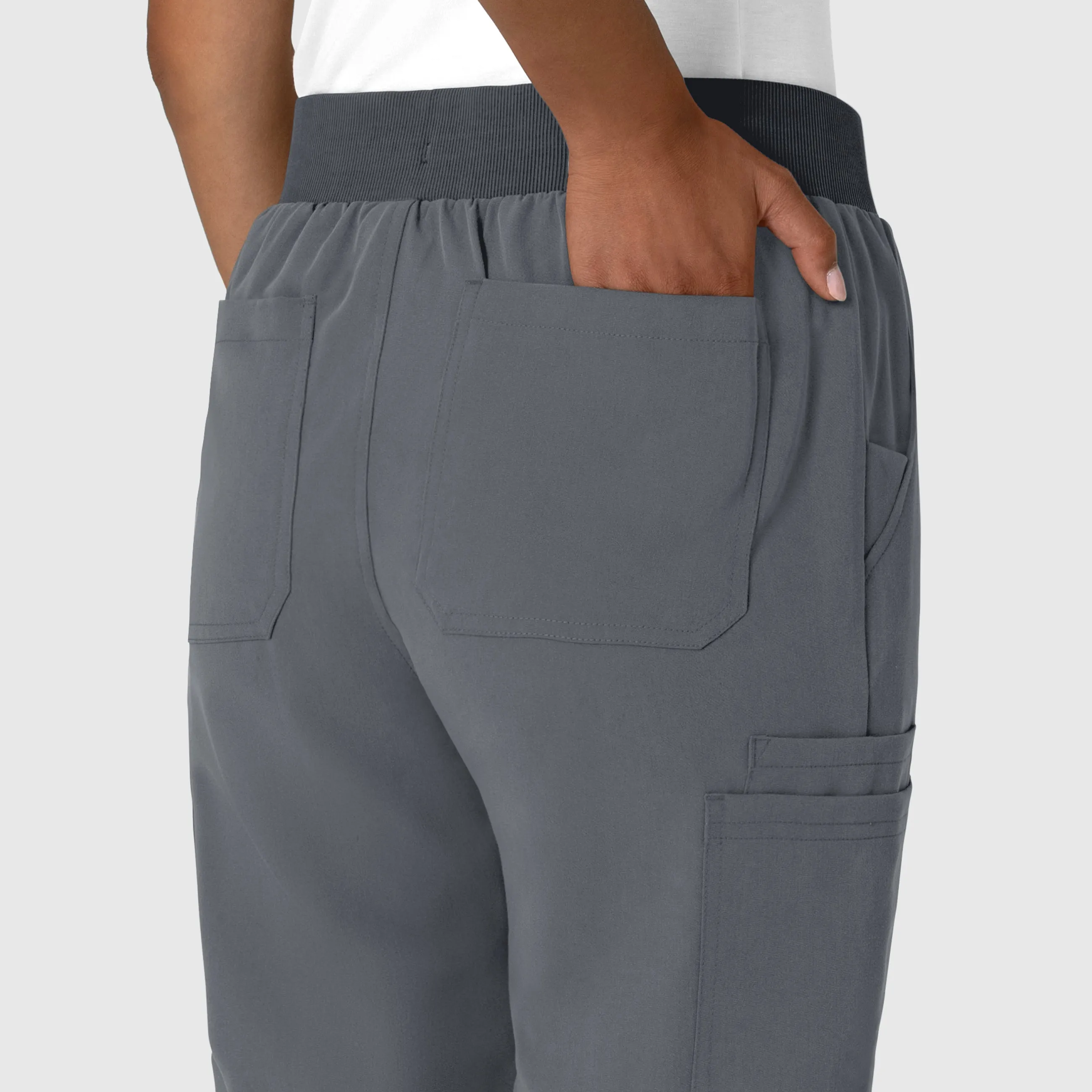 Nova Women's Jogger Utility Scrub Pant - Pewter