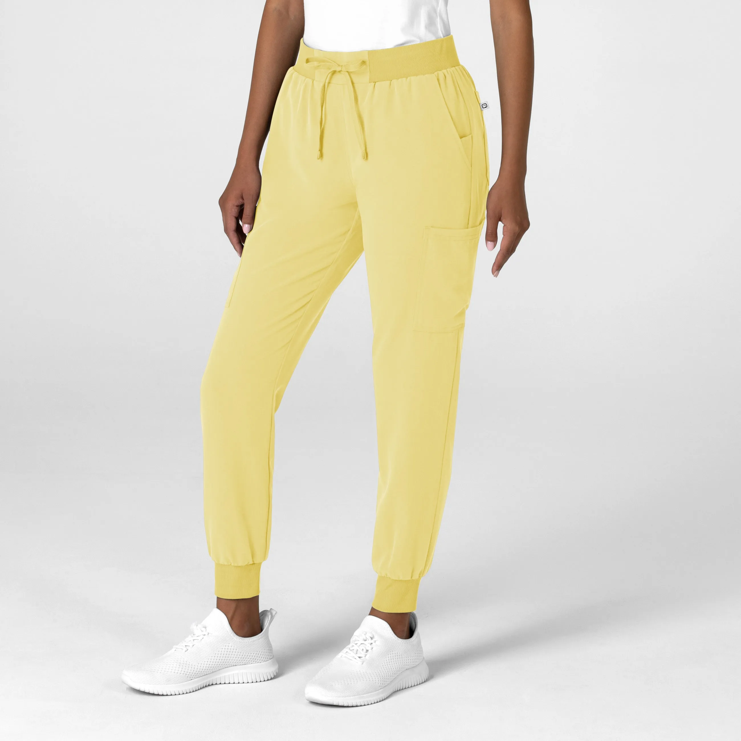 Nova Women's Jogger Utility Scrub Pant - Sunshine Yellow