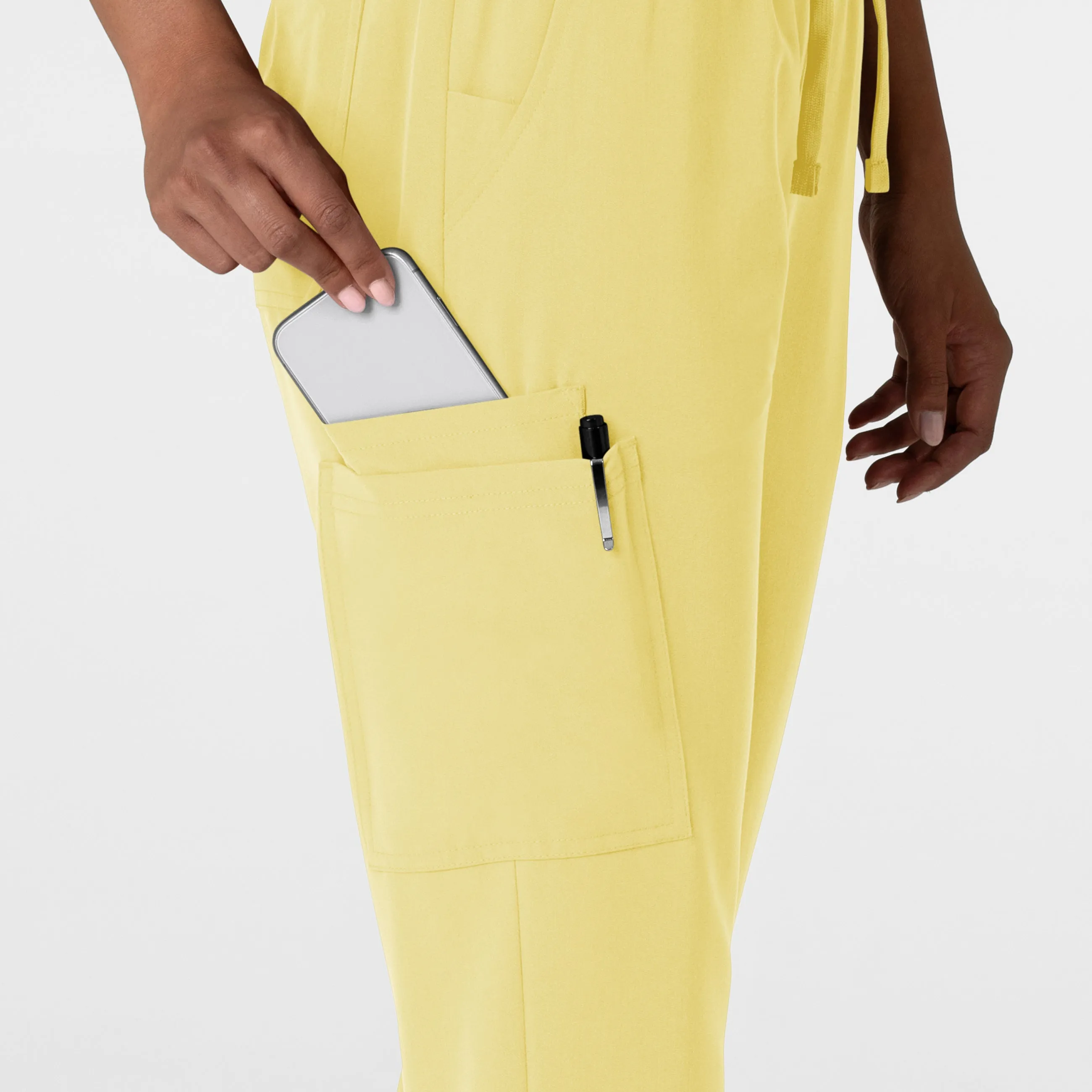 Nova Women's Jogger Utility Scrub Pant - Sunshine Yellow