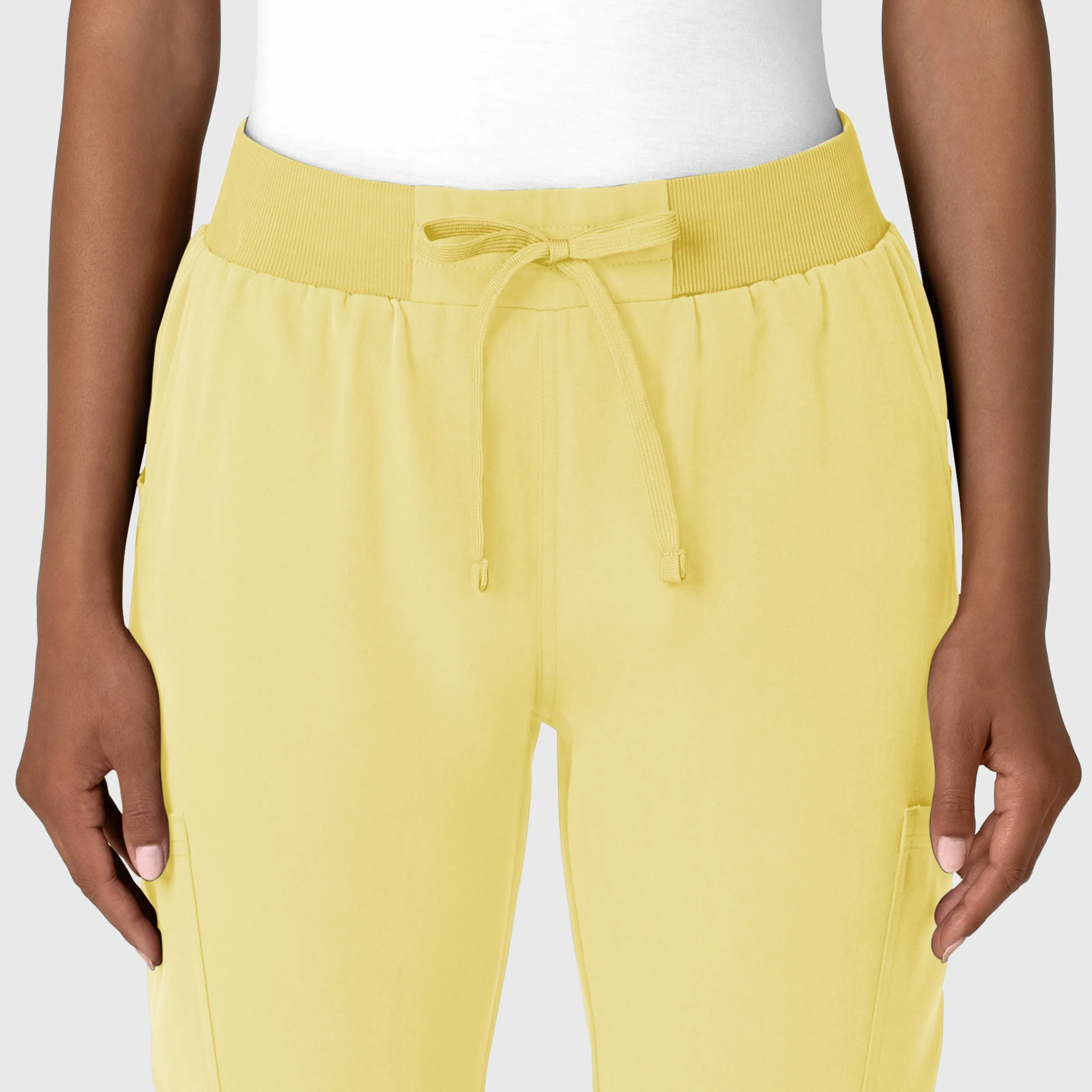 Nova Women's Jogger Utility Scrub Pant - Sunshine Yellow