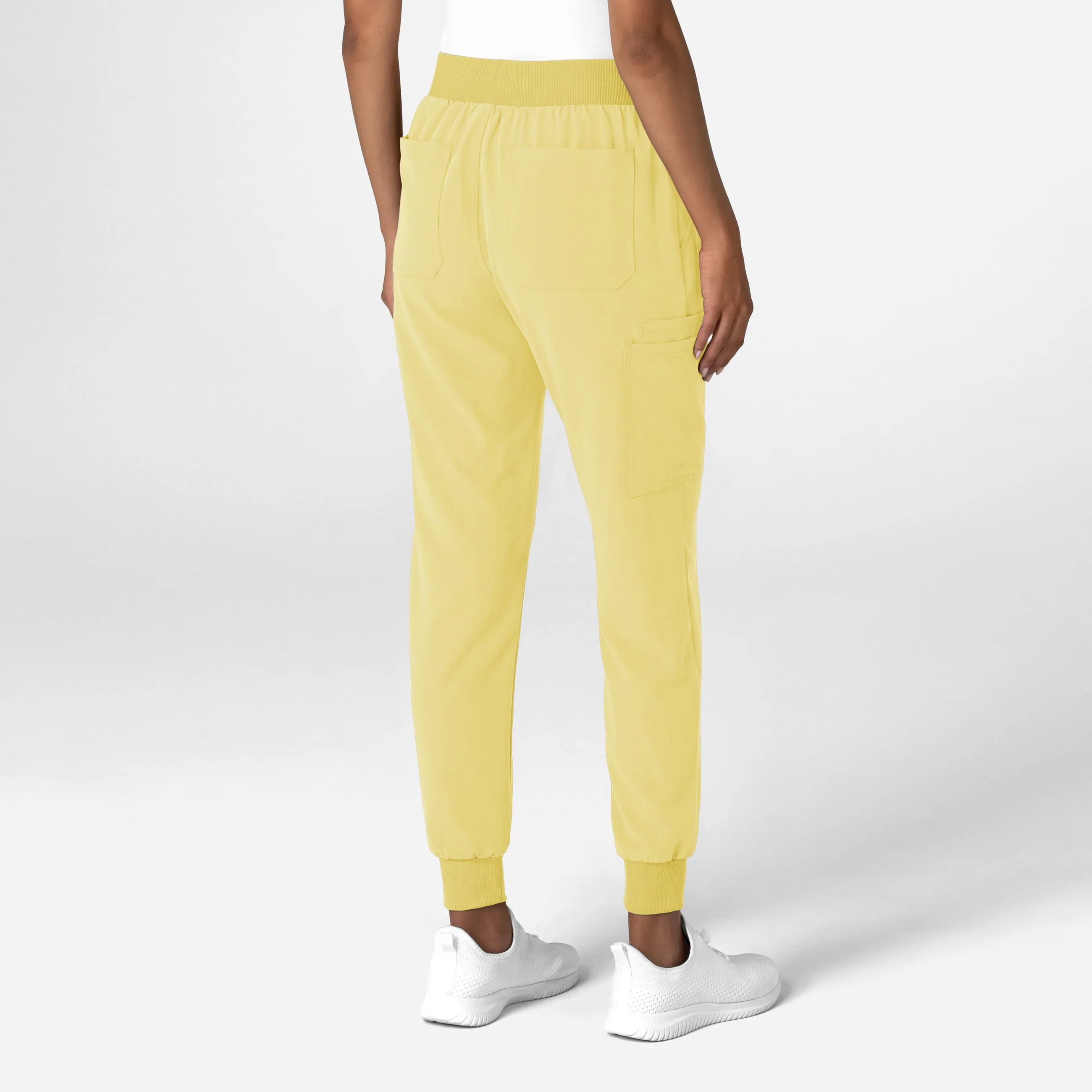 Nova Women's Jogger Utility Scrub Pant - Sunshine Yellow