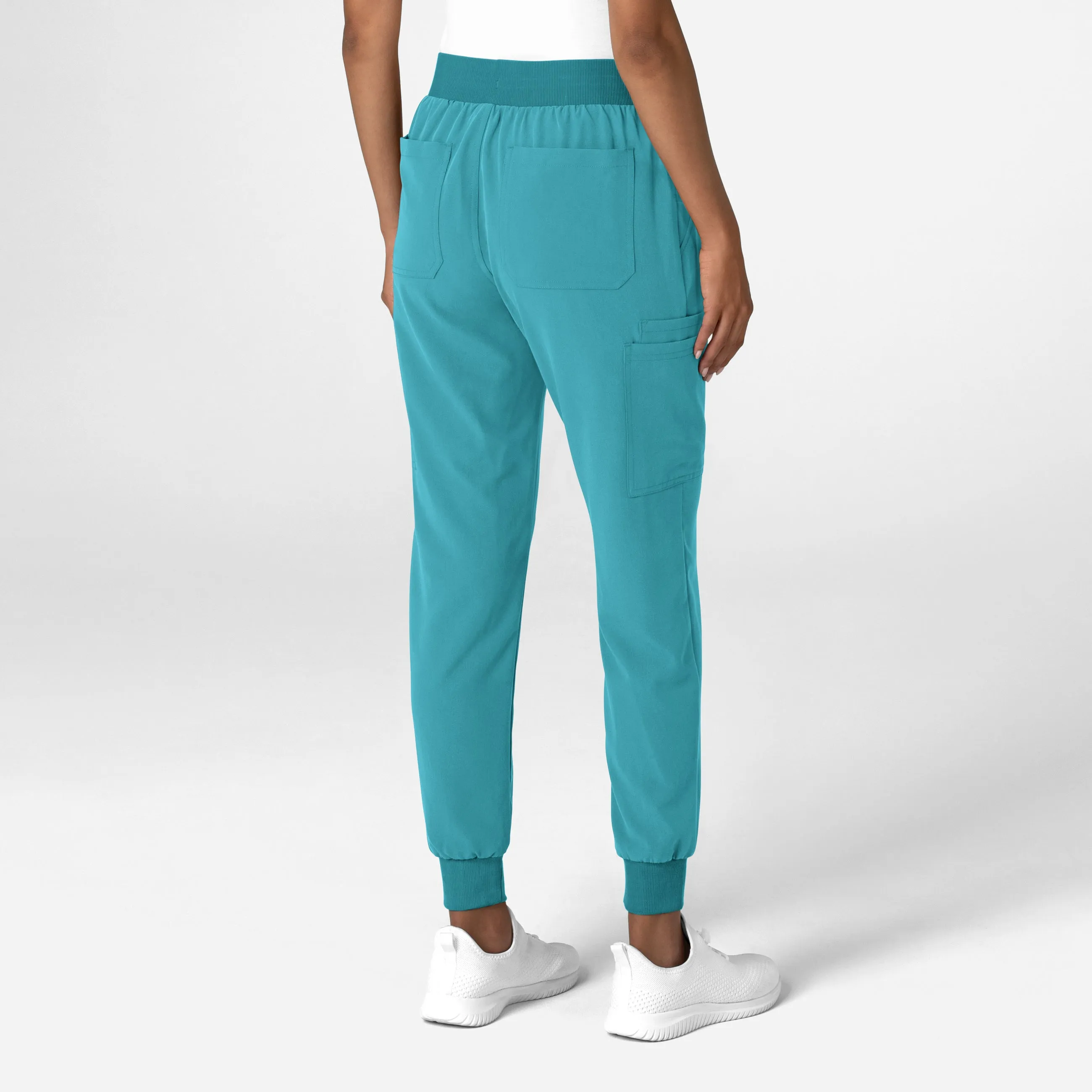 Nova Women's Jogger Utility Scrub Pant - Teal Blue