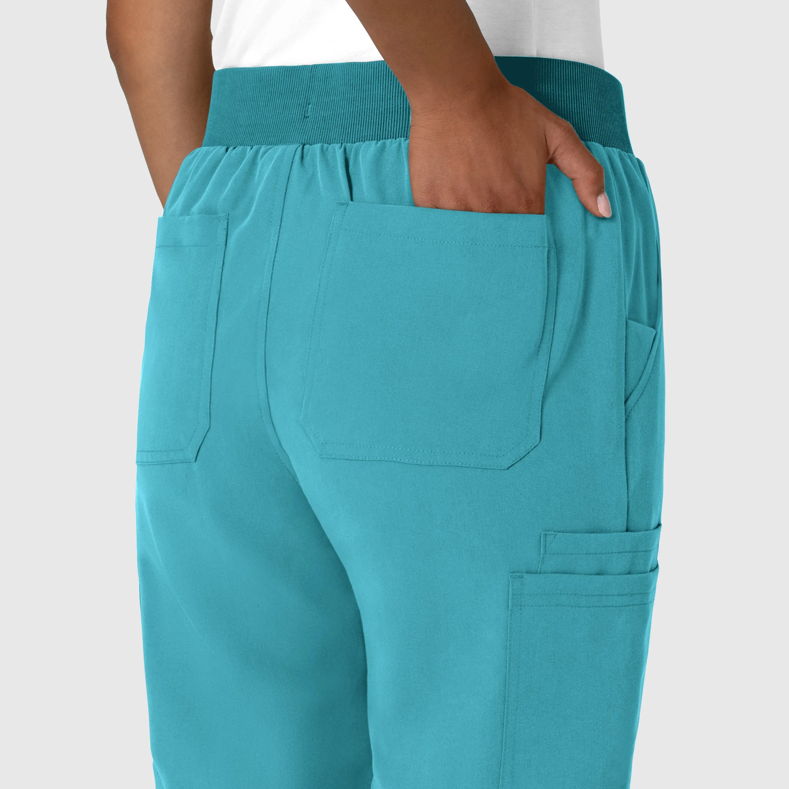 Nova Women's Jogger Utility Scrub Pant - Teal Blue