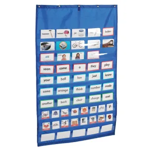 Nylon Pocket Wall Chart | 10 Rows with Clear Plastic Pockets