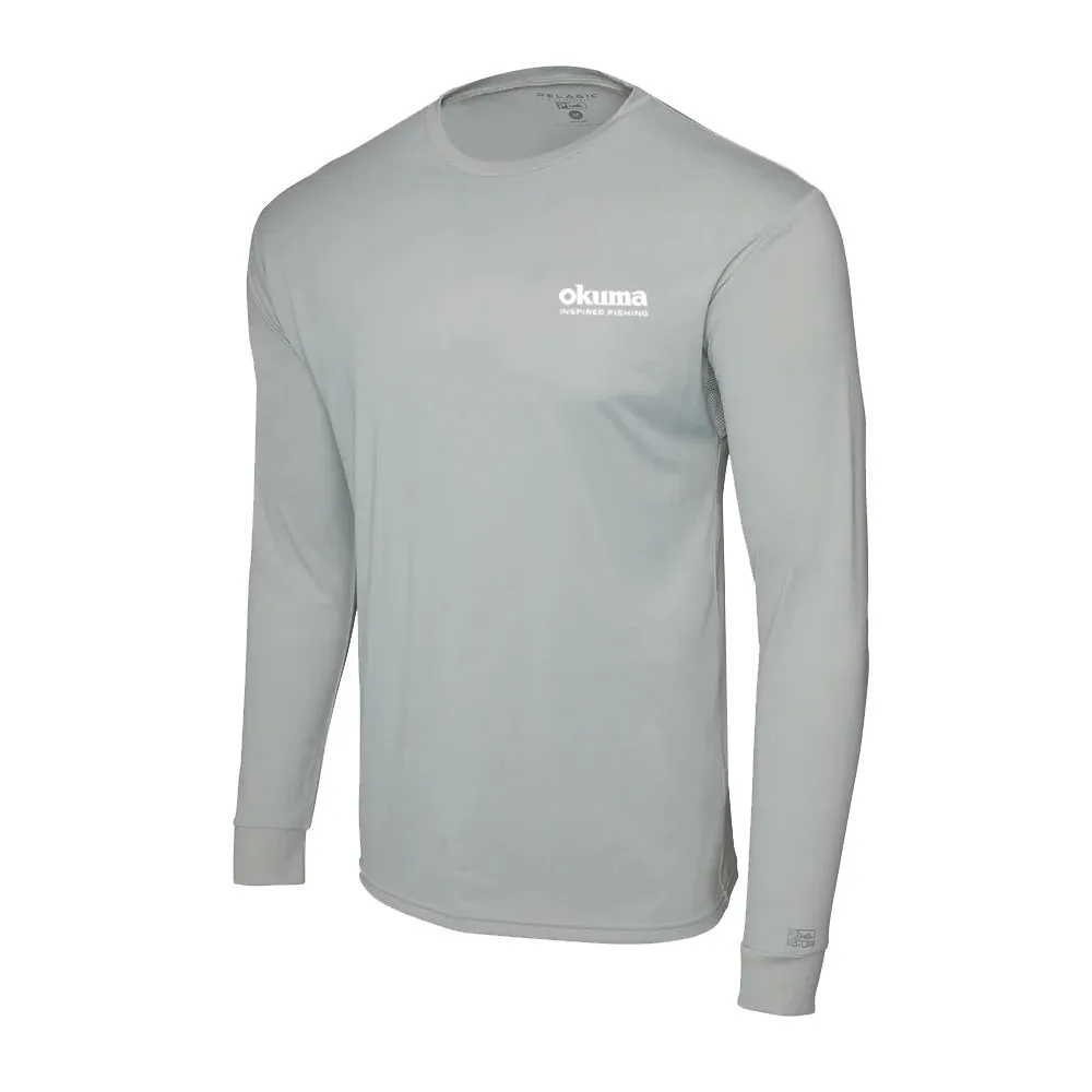 Okuma Aquatek Long Sleeve Performance Sun Shirt - Light Grey