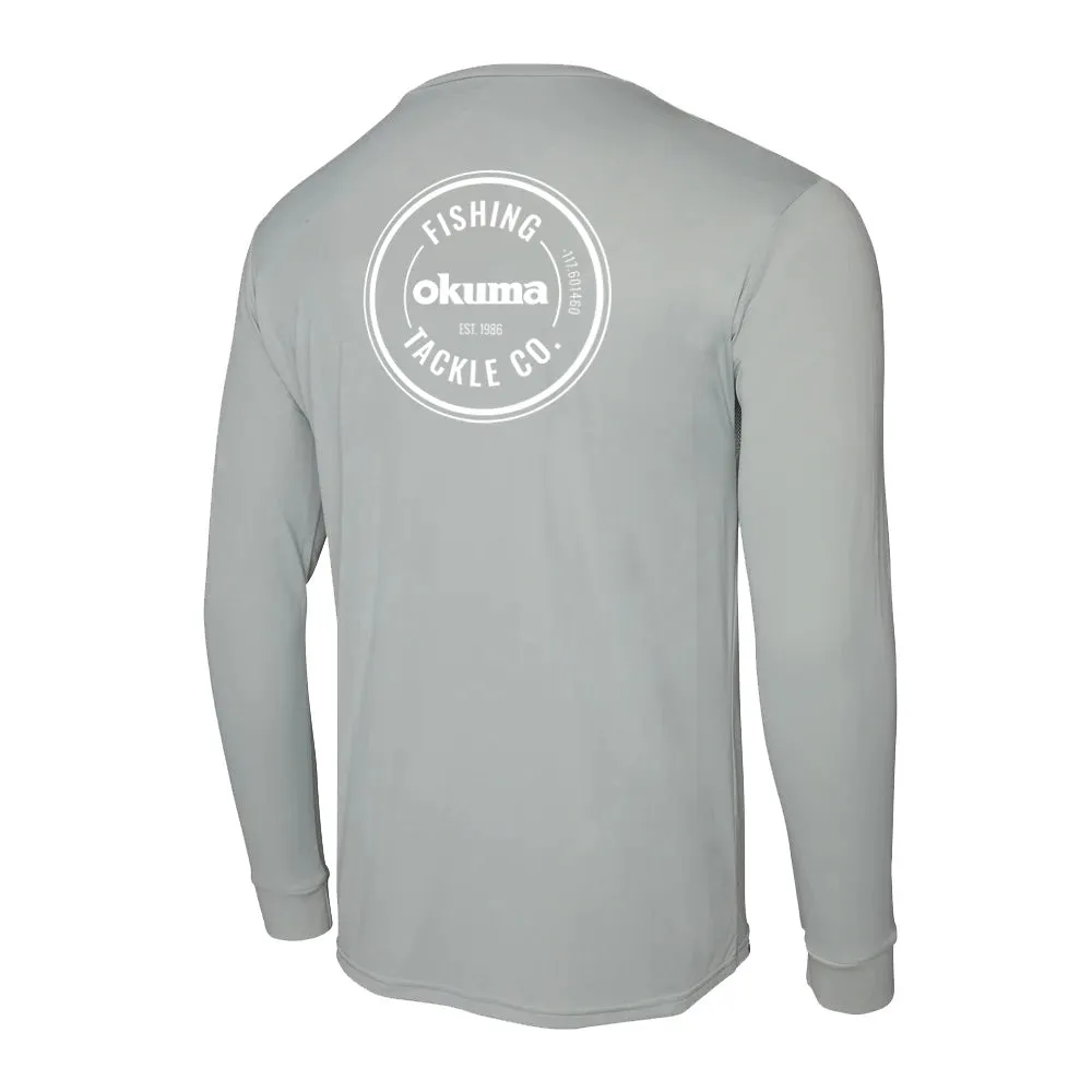 Okuma Aquatek Long Sleeve Performance Sun Shirt - Light Grey