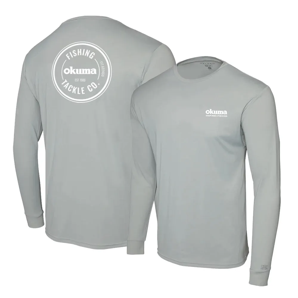 Okuma Aquatek Long Sleeve Performance Sun Shirt - Light Grey