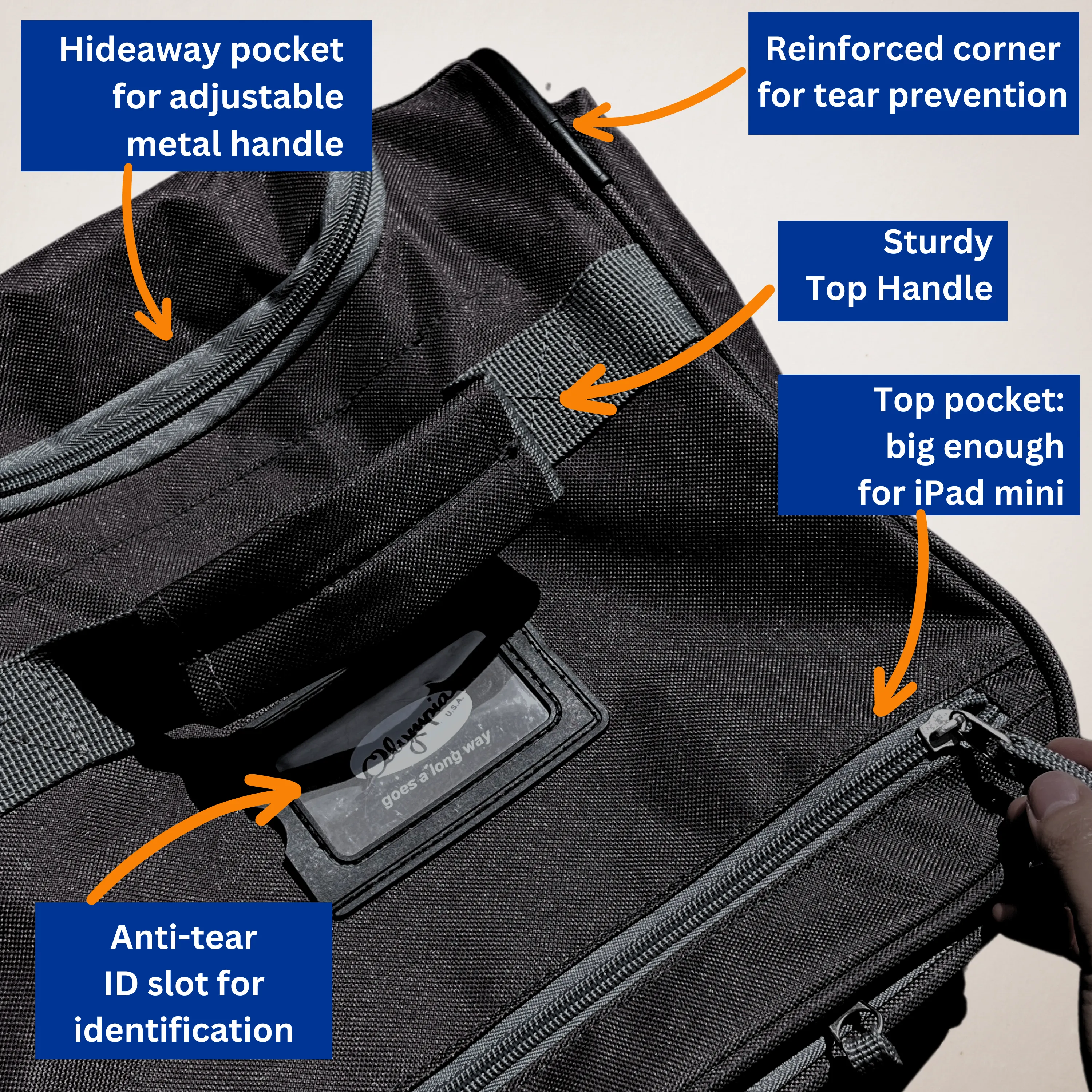 Olympia 8 Pocket Rolling Duffel 29" Large Size