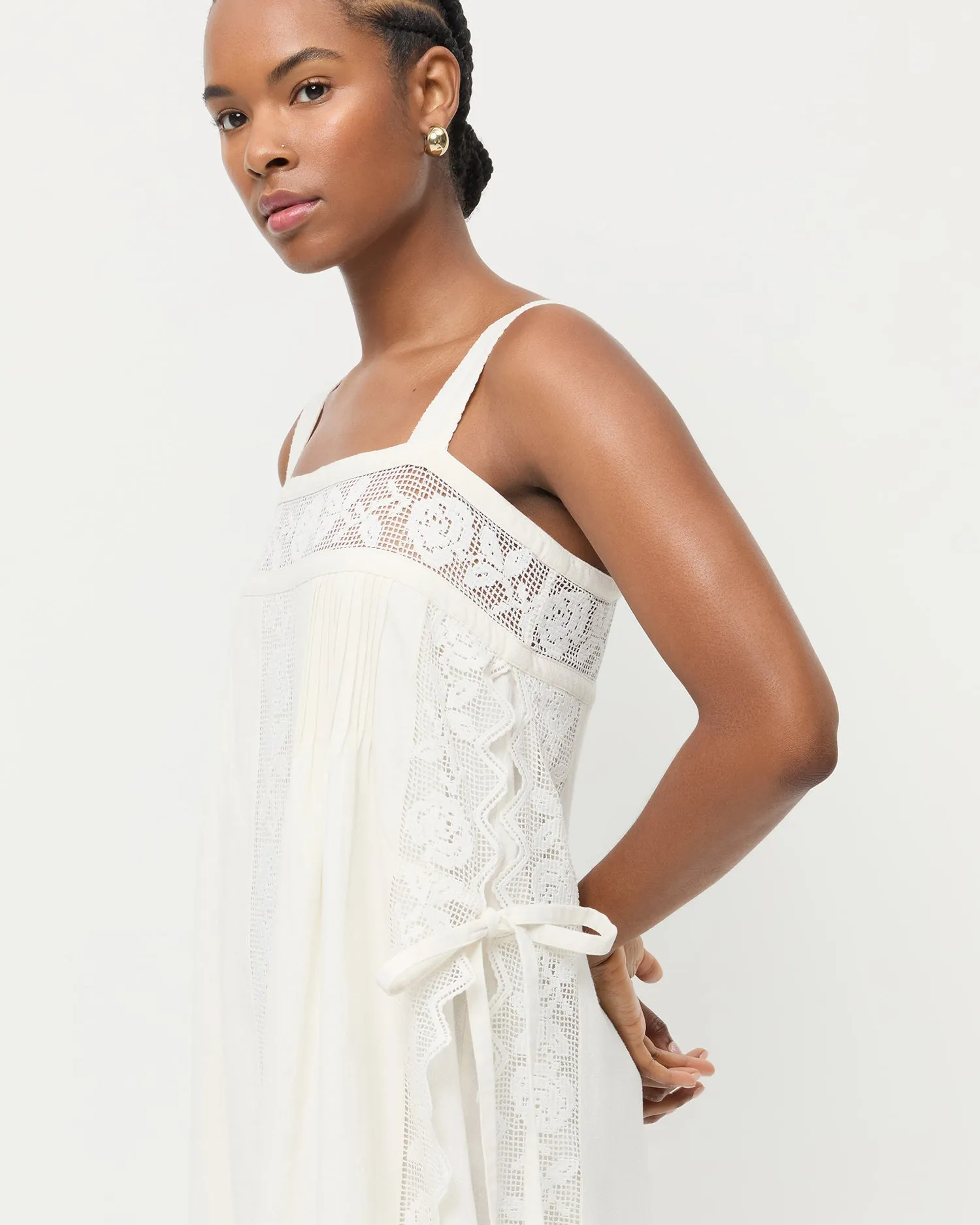 Poppy Lace Trim Dress