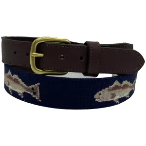 Redfish Fishing Needlepoint Belt