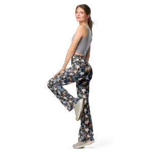 Rustic Leaf Flare Leggings