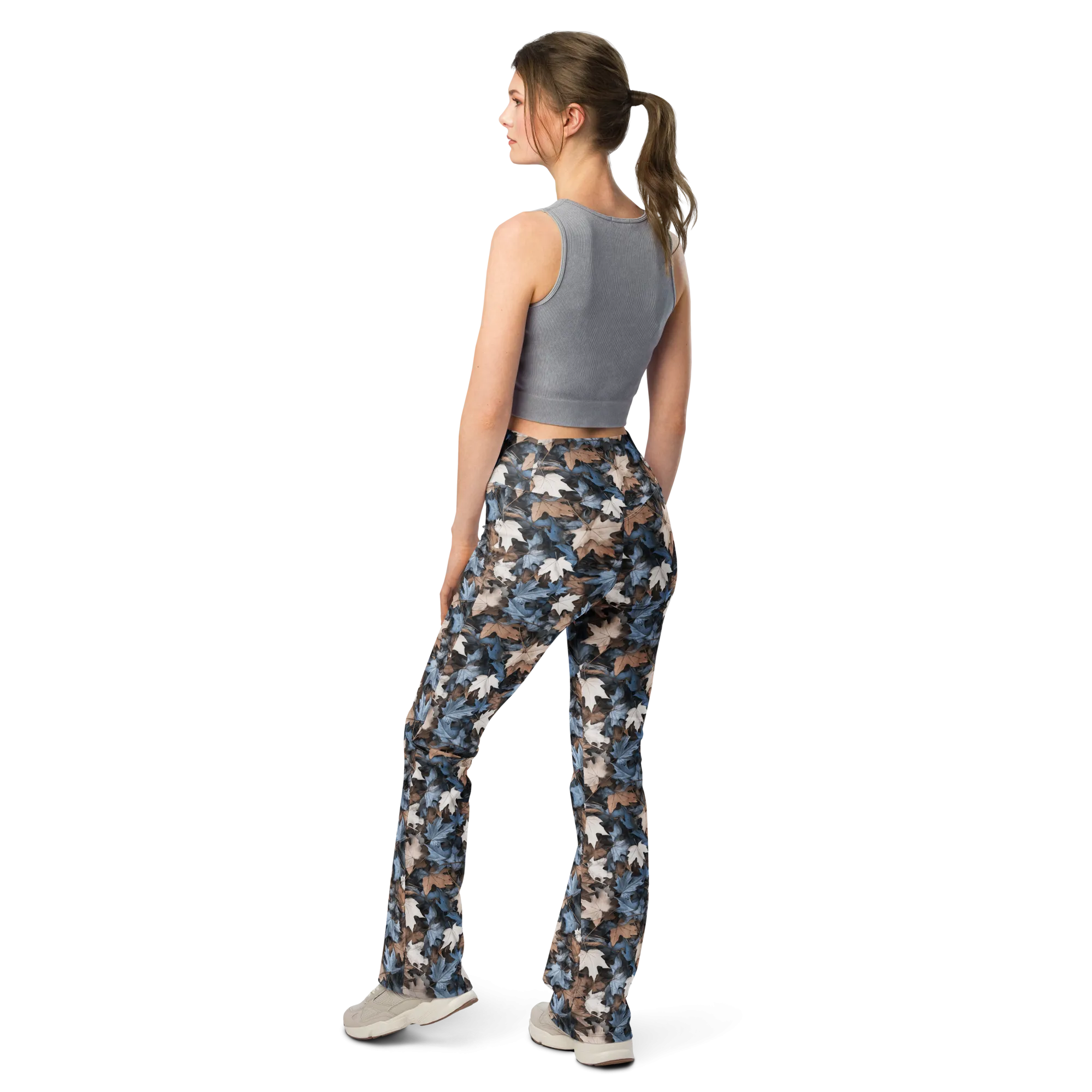 Rustic Leaf Flare Leggings
