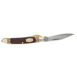 Schrade Old Timer Folding Pocket Knife - Mighty Mite Lockblade Sawcut Handle | 18OT