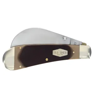 Schrade Old Timer Pocket Knife - Hawkbill Pruner Liner Lock with Thumb Knob | 216OT