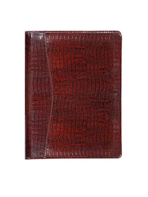 Scully Croco/Ostrich Leather ruled journal