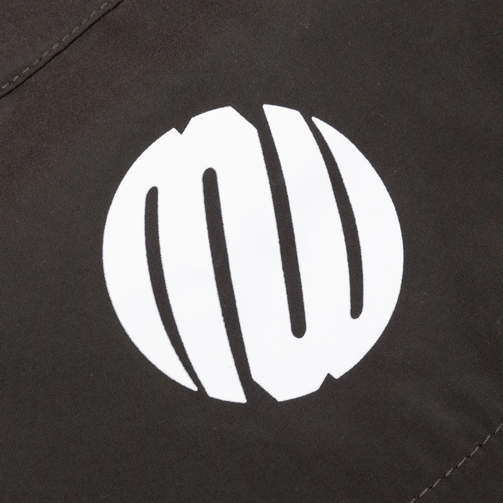 Short Sleeve Paneled Wind Shirt - Black/Navy