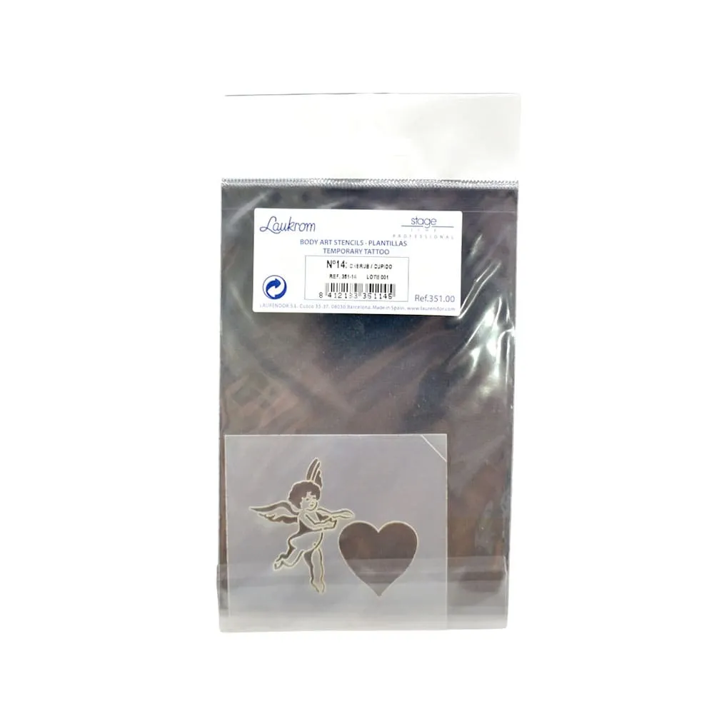 Stageline Laukrom Body Art Stencils Temporary Tattoo No 14 Cupido