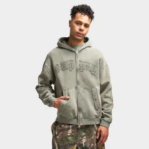 Supply & Demand Aydar Full Zip Hoodie / Washed Ivy Green