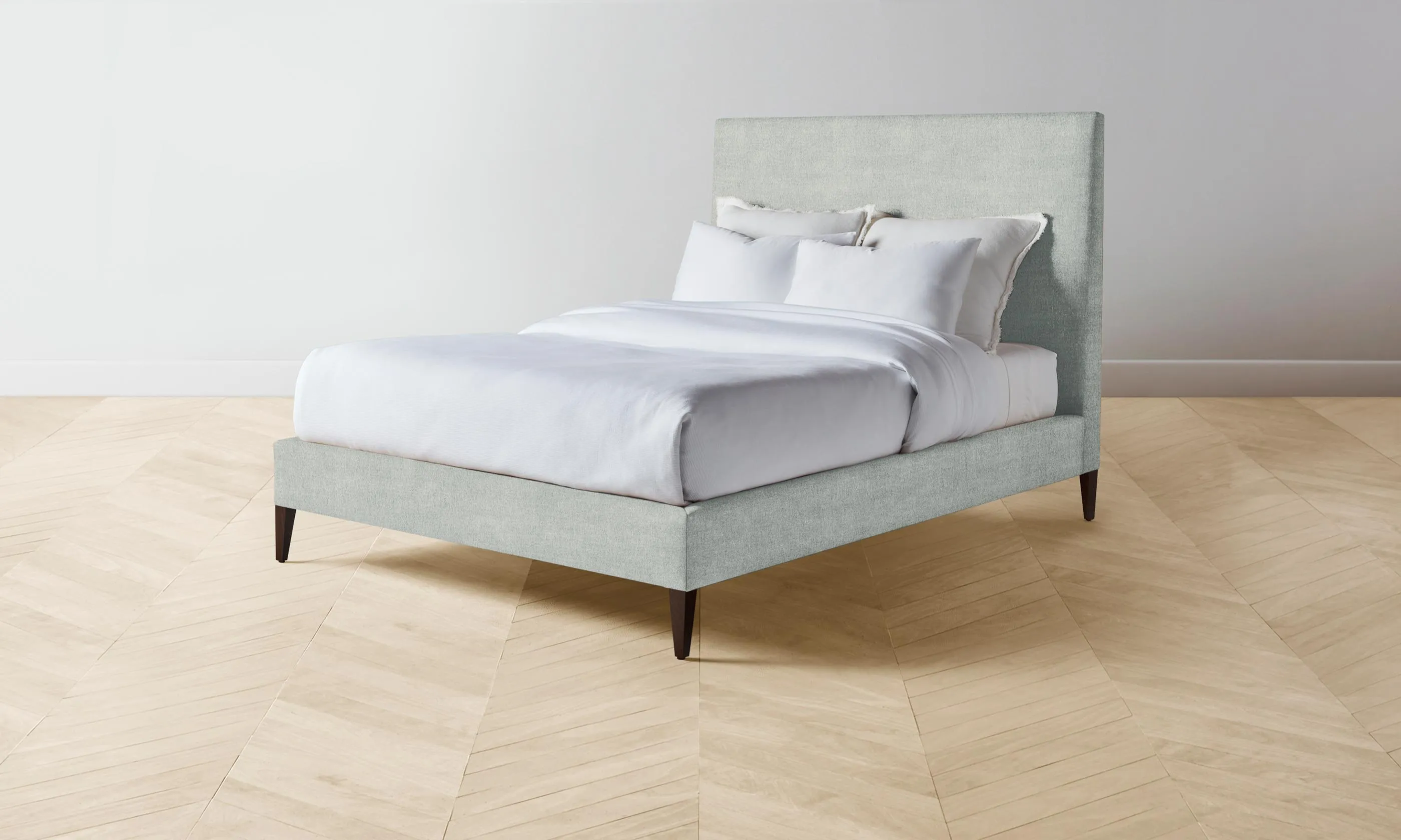 The Essex Bed - Performance Mélange Weave Seaglass
