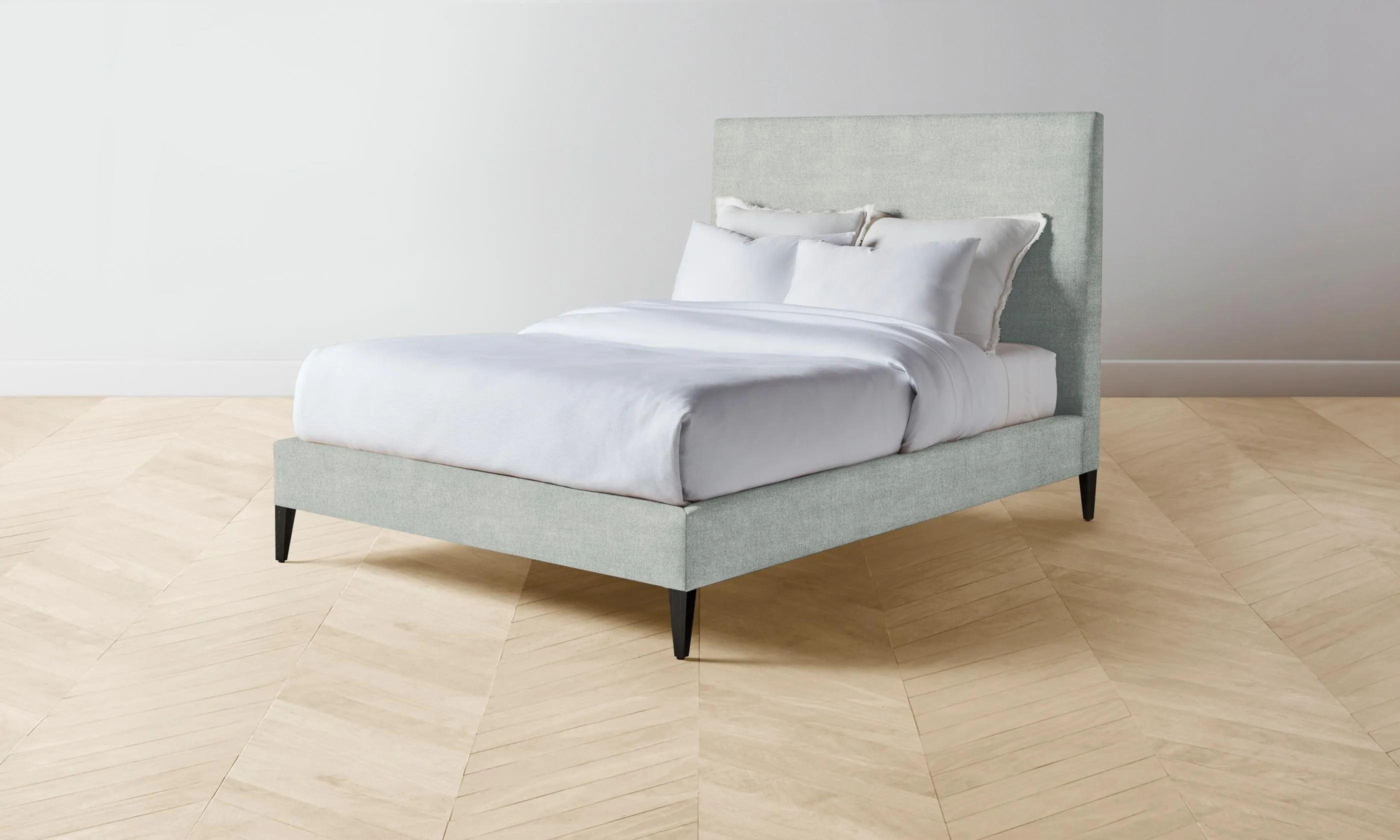 The Essex Bed - Performance Mélange Weave Seaglass