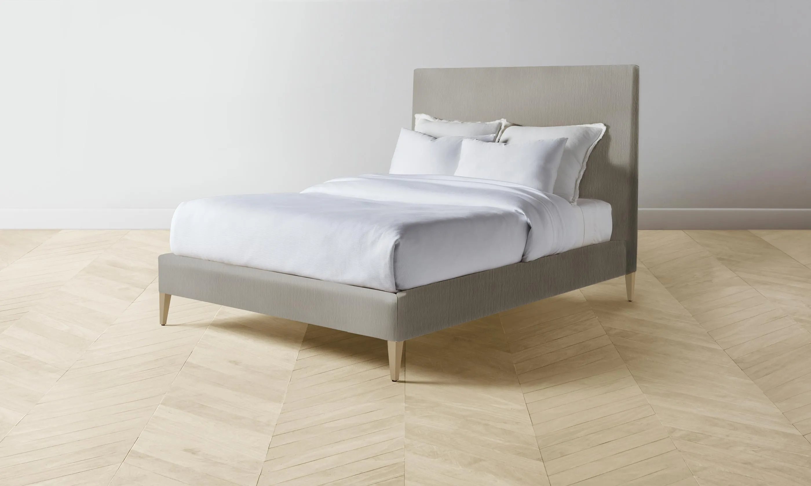The Essex Bed - Performance Tweed Oatmeal