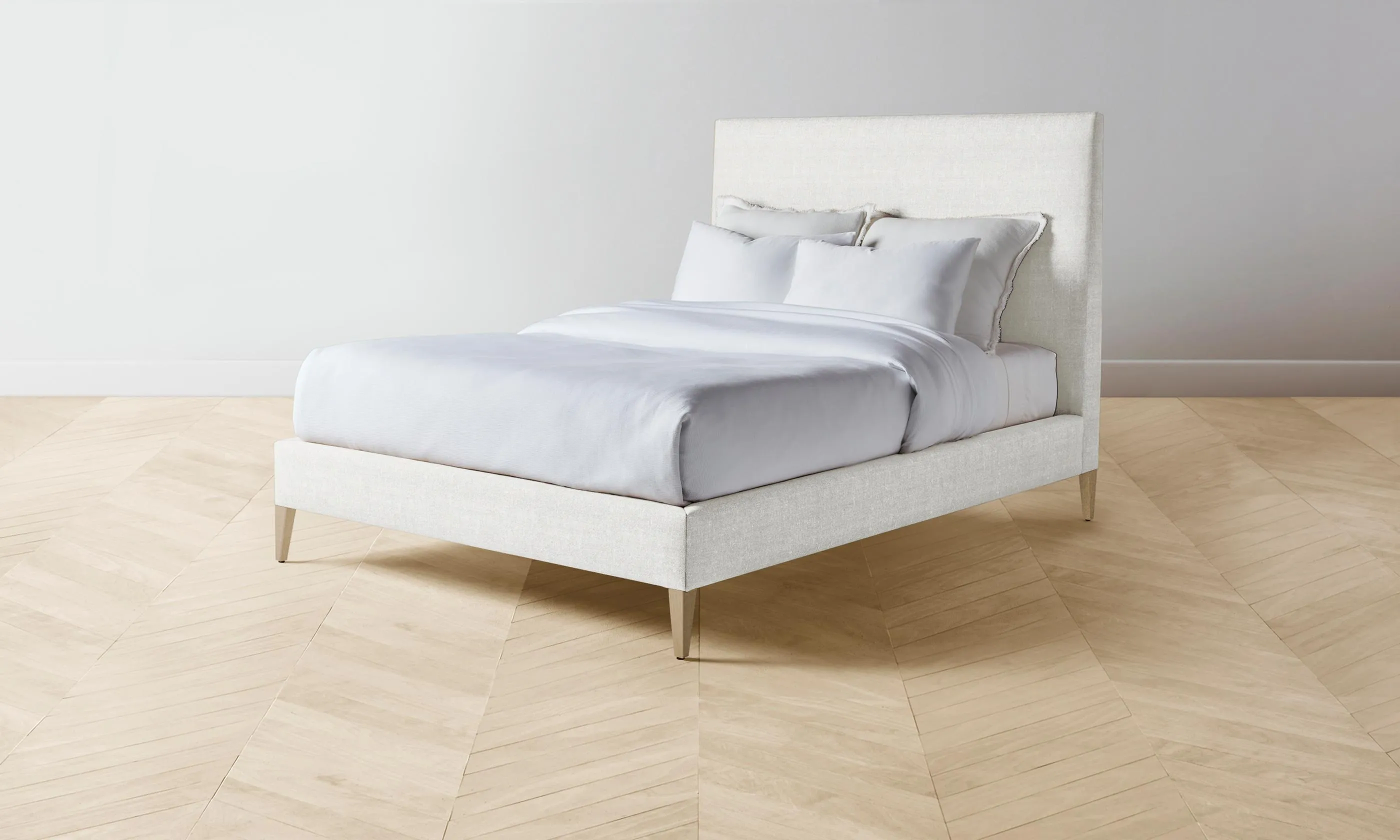 The Essex Bed - Performance Tweed Salt