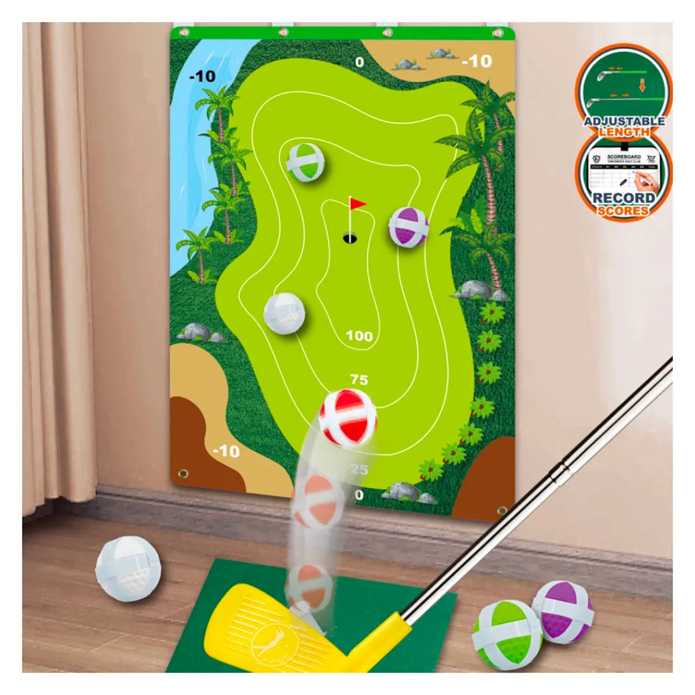 Trimate Golf Game Chipping Mat and Accessories, Ultimate Practice Golf Travel Set