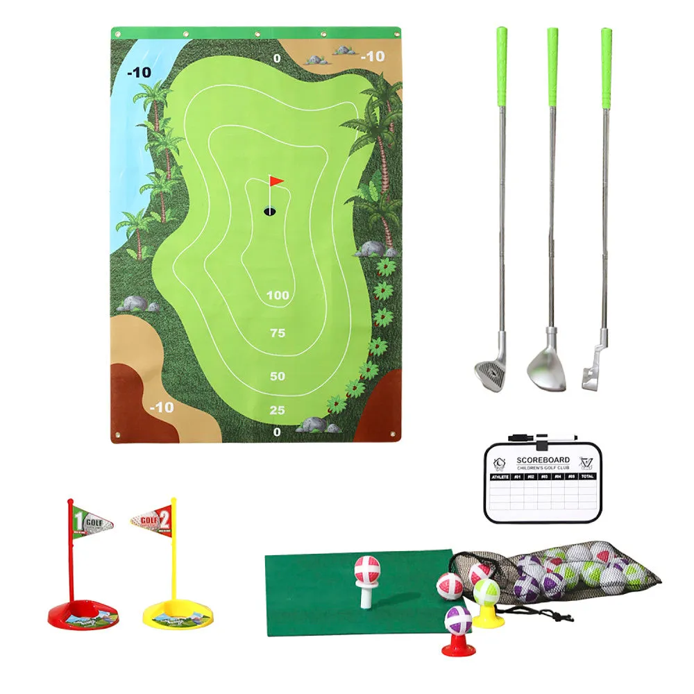 Trimate Golf Game Chipping Mat and Accessories, Ultimate Practice Golf Travel Set