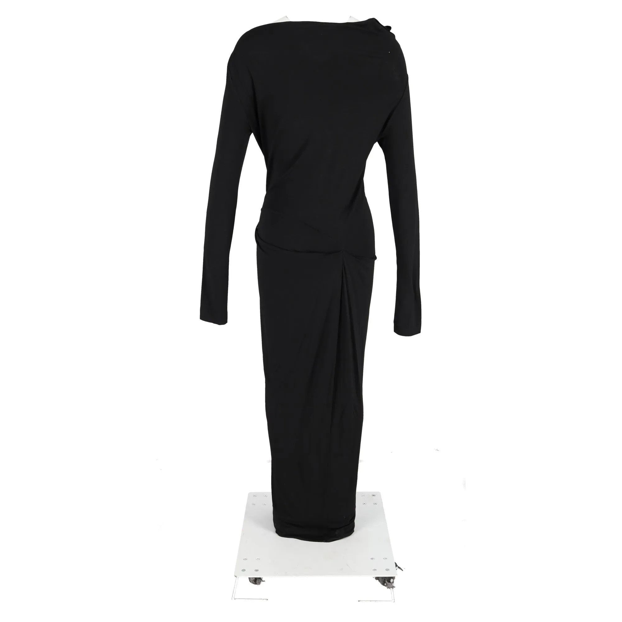 Vivienne Westwood Anglomania Taxa Jersey Dress in Black Viscose