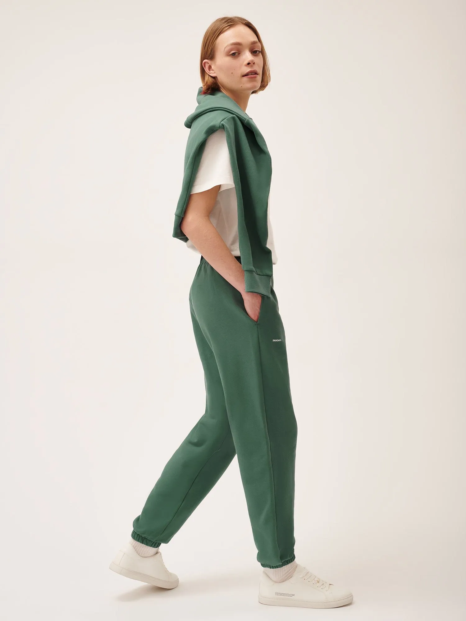 Womens 365 Midweight Track Pants—forest green
