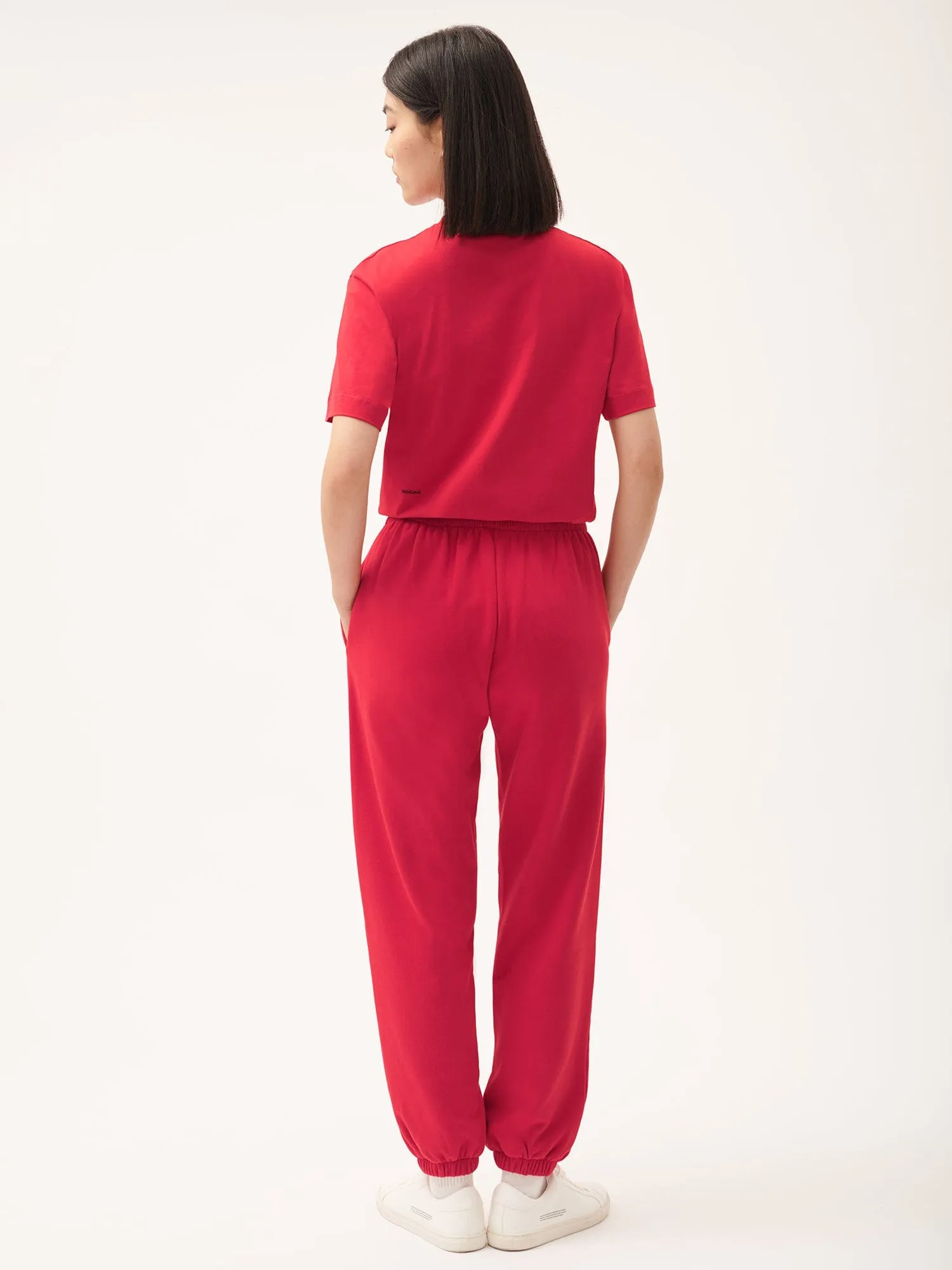 Womens 365 Midweight Track Pants—Goji berry red