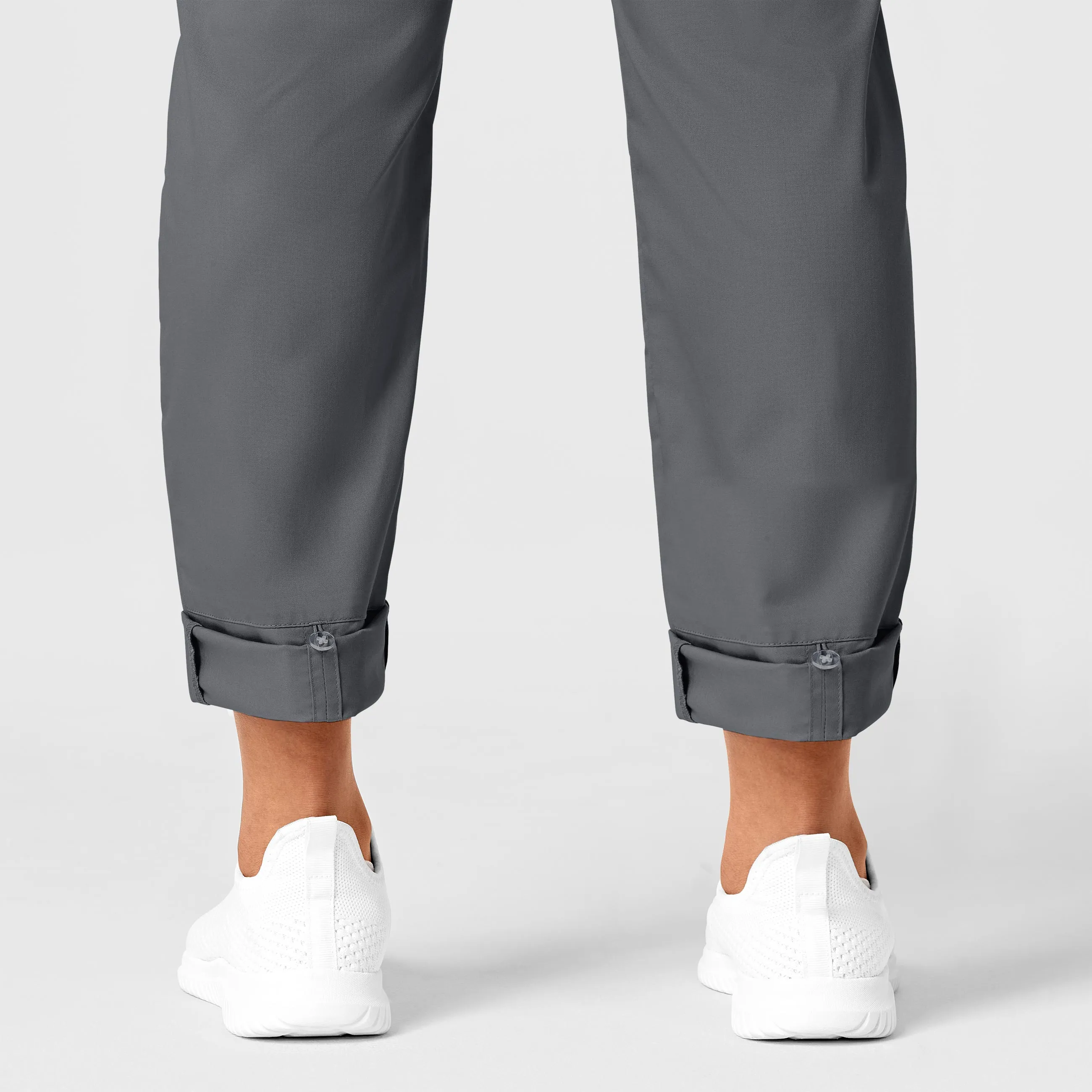 WonderWORK Women's Convertible Slim Leg Scrub Pant - Pewter