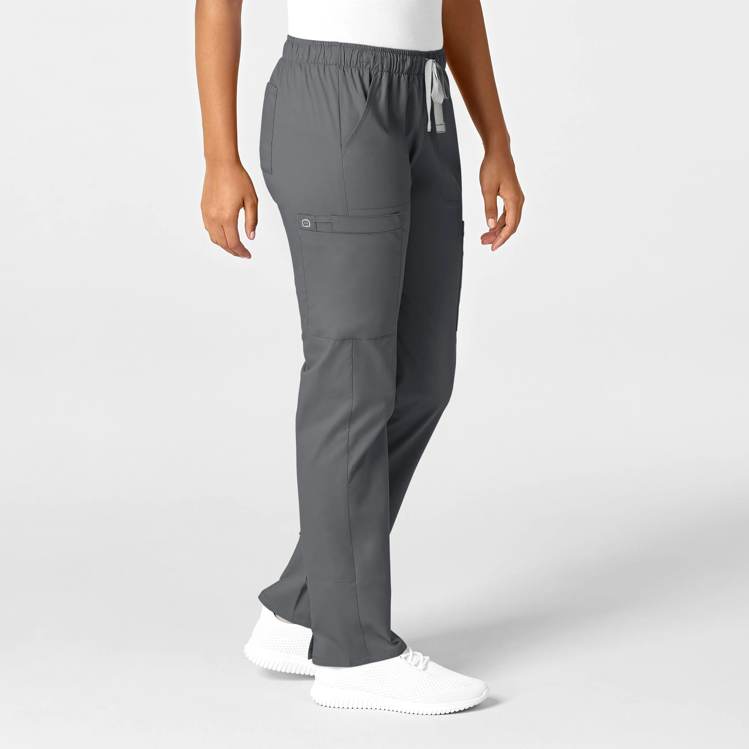 WonderWORK Women's Convertible Slim Leg Scrub Pant - Pewter