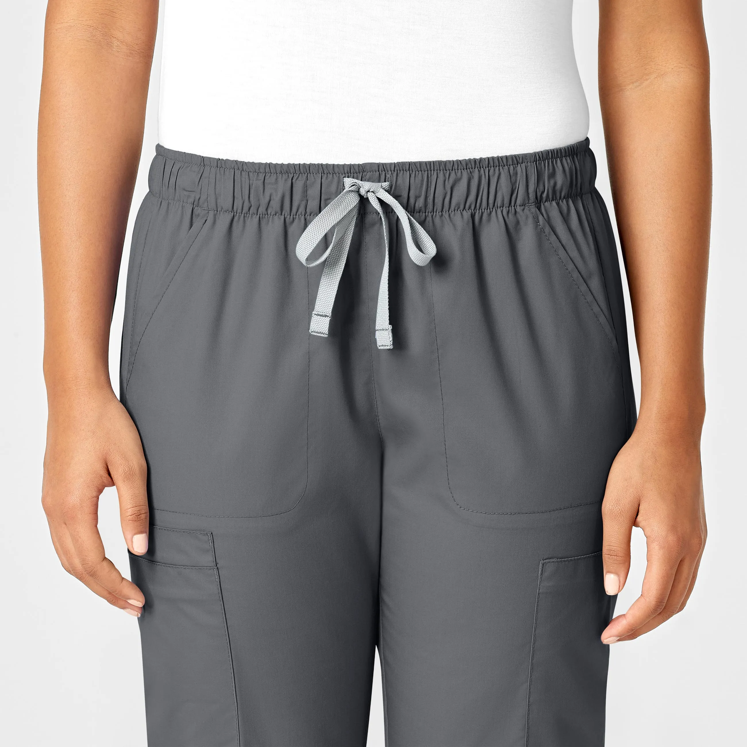 WonderWORK Women's Convertible Slim Leg Scrub Pant - Pewter